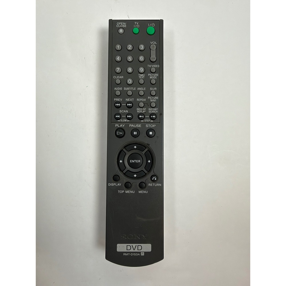Sony DVD Remote Control RMT-D153A Black
